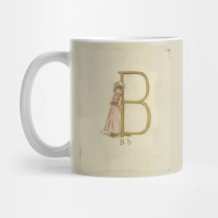 Kate Greenaway Letter B Mug